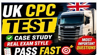“UK CPC Case Study 2026 | Pass First Time 🚛 (Most Important Questions)”