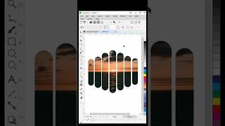 How to use PowerClip in CorelDRAW | Image inside Shape Tutorial #Shorts