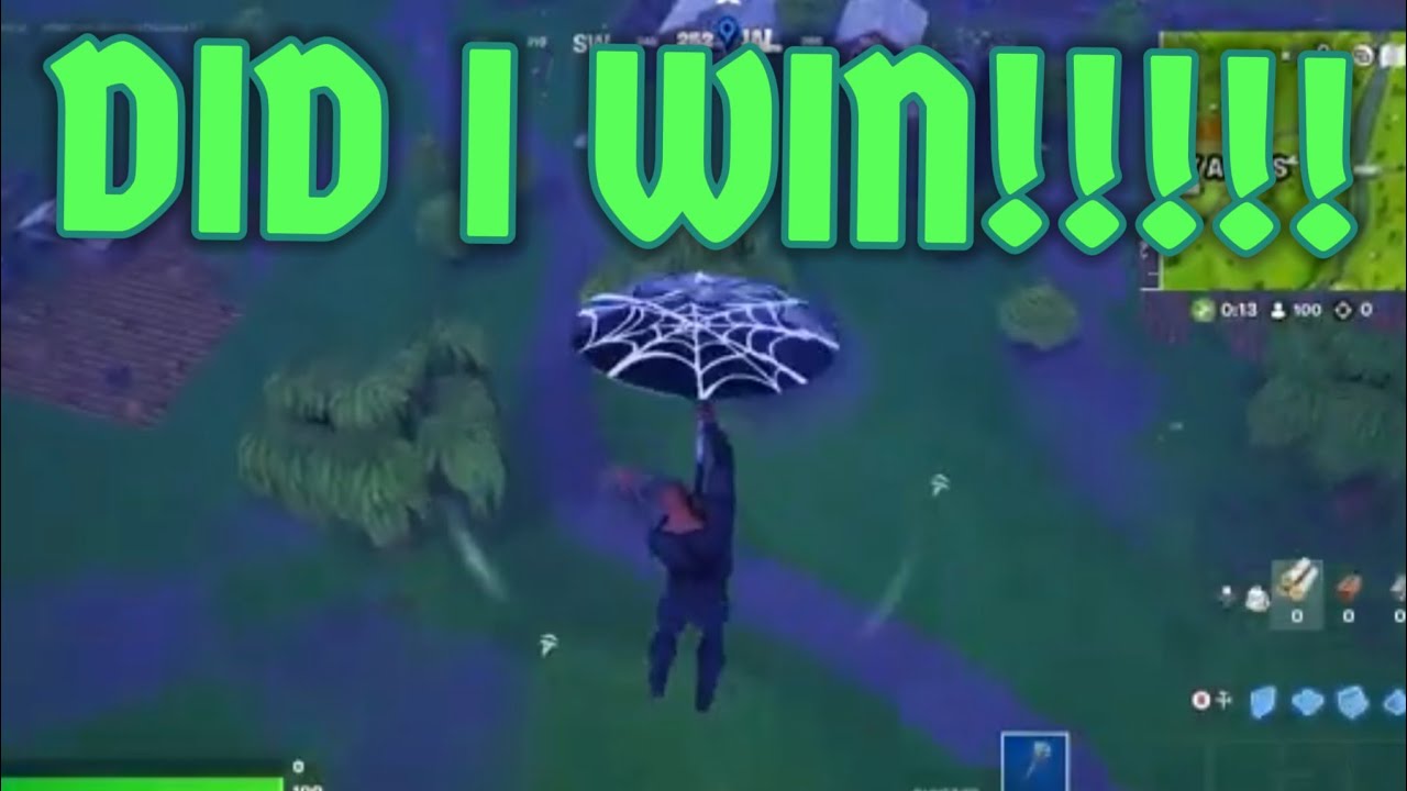 DID I WIN!!!!! FORTNITE BATTLE ROYALE - YouTube