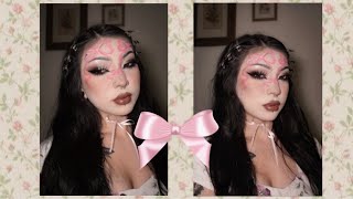 coquette bow makeup