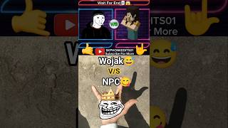 Wojak vs NPC Minecraft 😂 | Trollface Meme Shorts 🎮 #shorts #trollface #video
