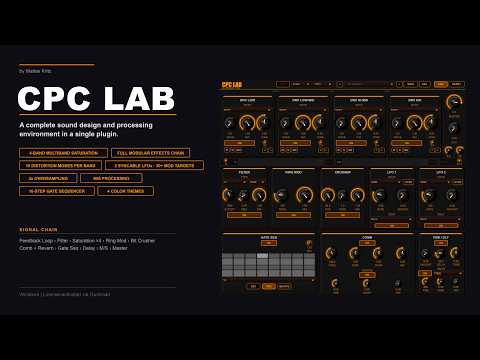 CPC LAB | Complete Sound Design & Audio Processing Plugin by Matias Kritz