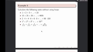 Intro to MATLAB - Week 2 - Example 5: Vectorization