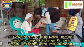 Aksi Manis Polwan Cantik Bhabinkamtibmas Polres Lanuhanbatu