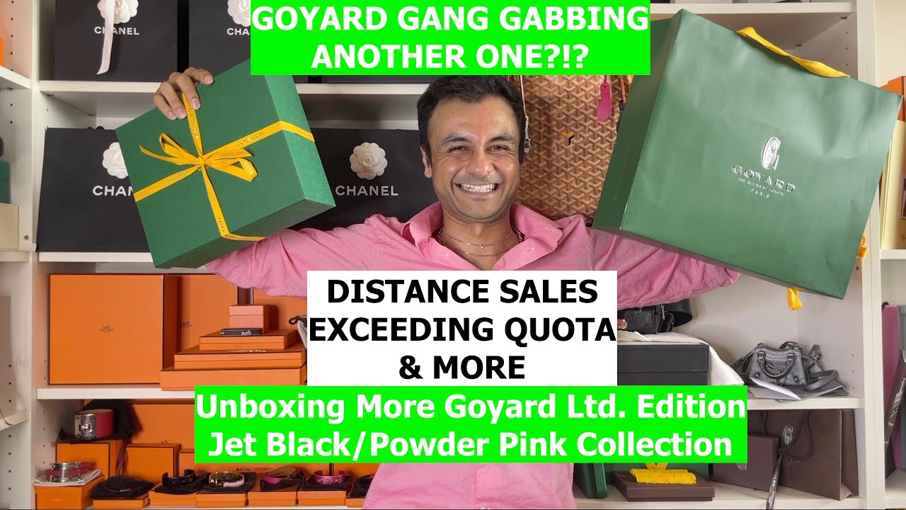 GoyardGang Gabbing - I GOT ANOTHER ONE!! New Powder Pink / Jet Black  Collection Ltd Edition Bags 