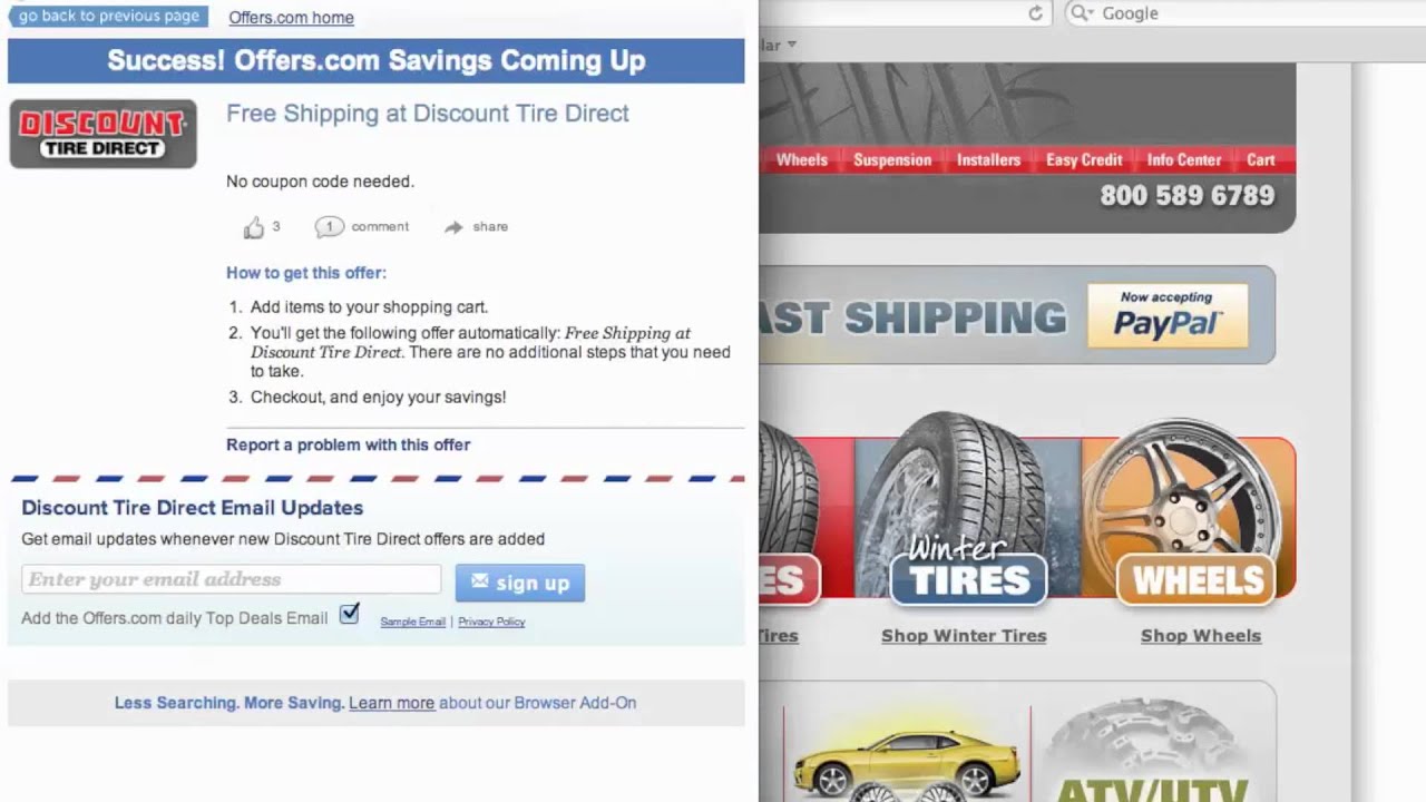Discount Tire Direct Coupon Code 2013 How To Use Promo Codes For