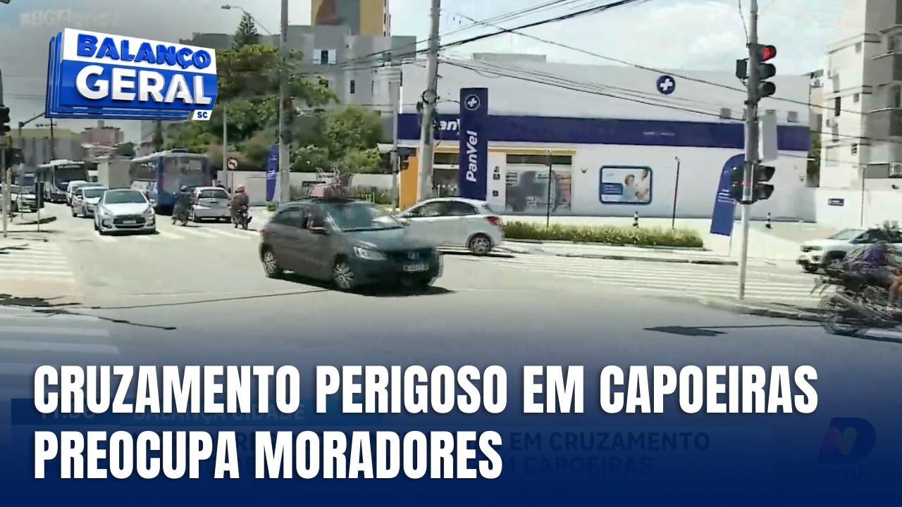 Moradores pedem solução para cruzamento perigoso em Capoeiras