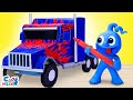 How to make transformers optimus prime truck  funny stories for kids with tiny claydohchannel