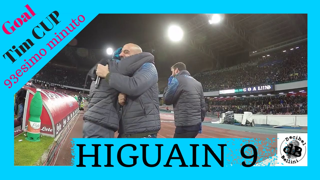 COPPA ITALIA GOL GONZALO HIGUAIN ULTIMO SECONDO NAPOLI INTER [DECIBEL BELLINI]