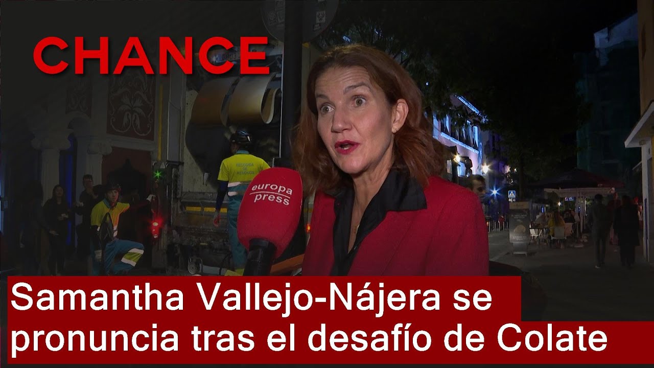 Samantha Vallejo-Nájera se pronuncia tras el desafío de Colate a ...