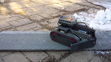 VexIQ Robot plowing snow