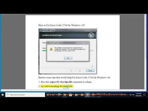 Fix Error Code 2738 On Windows 10