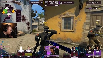ohnePixel reacts to knife kill to win the game for mongolz