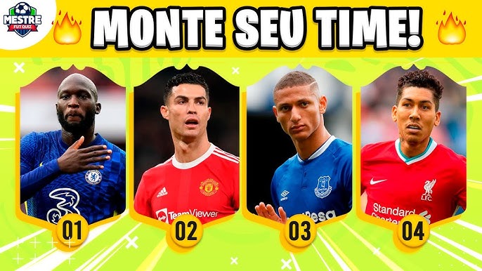 ESCOLHA AS CARTINHAS E MONTE SEU TIME - QUIZ DE FUTEBOL 2022 