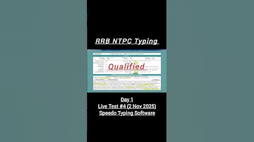 RRB NTPC Typing Practice | Speedo Typing Software #ntpctyping #typing