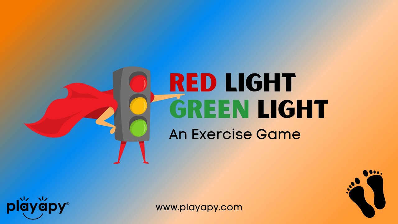 RED LIGHT, GREEN LIGHT🚦| Virtual Exercise Game for Kids | Brain Activity | Start Stop Game -