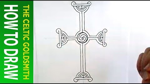How To Draw Celtic Patterns 179 - Clonmacnoise Celtic Cross part 6 of 7
