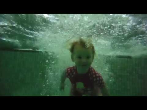 2 year old swimming solo