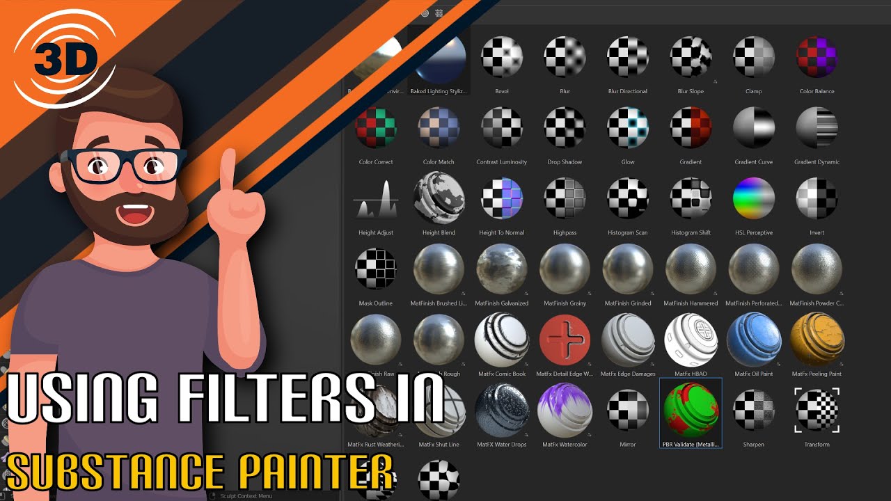 Using Filters in Substance Painter - YouTube