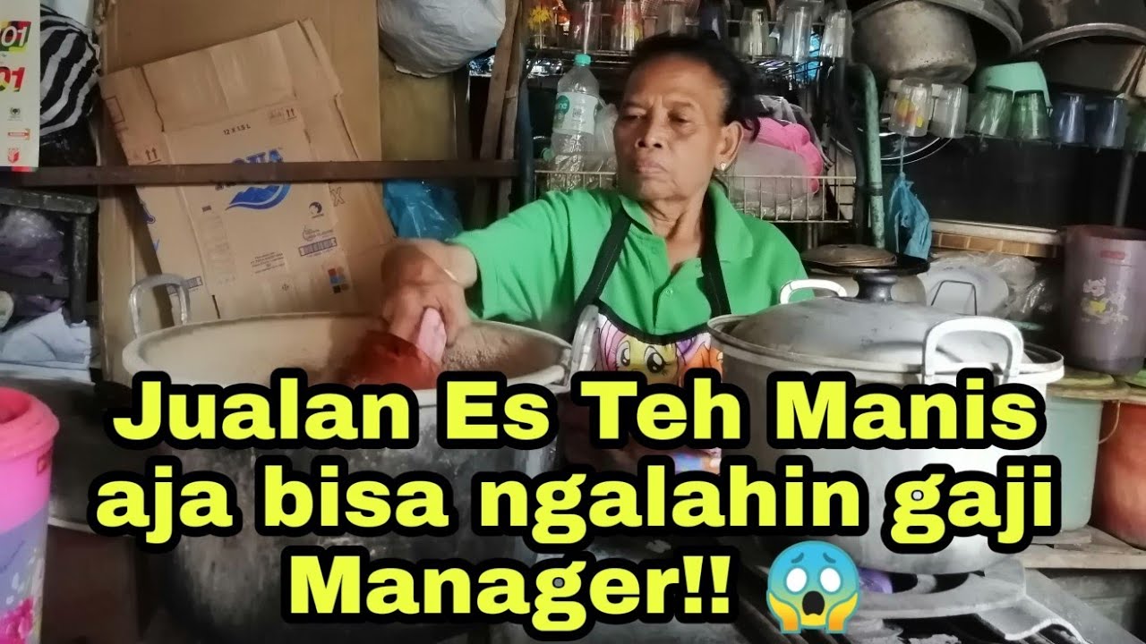 RESEP RAHASIA TEH VIRAL DI SOLO - Es Teh Viral bu Warsinem
