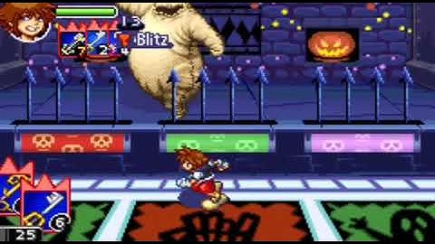 Kingdom Hearts Chain of Memories (gba) boss #8 Oogie Boogie
