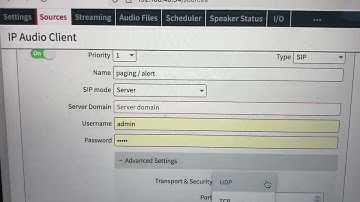 MPI 400 Annuncicom with IP audio Client firmware from Barix has TLS SIP client