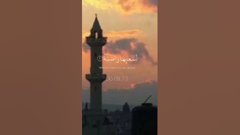 وجوه يومئذ ناعمة لسعيها راضيه } بصوت القارئ عبد الرحمن مسعد