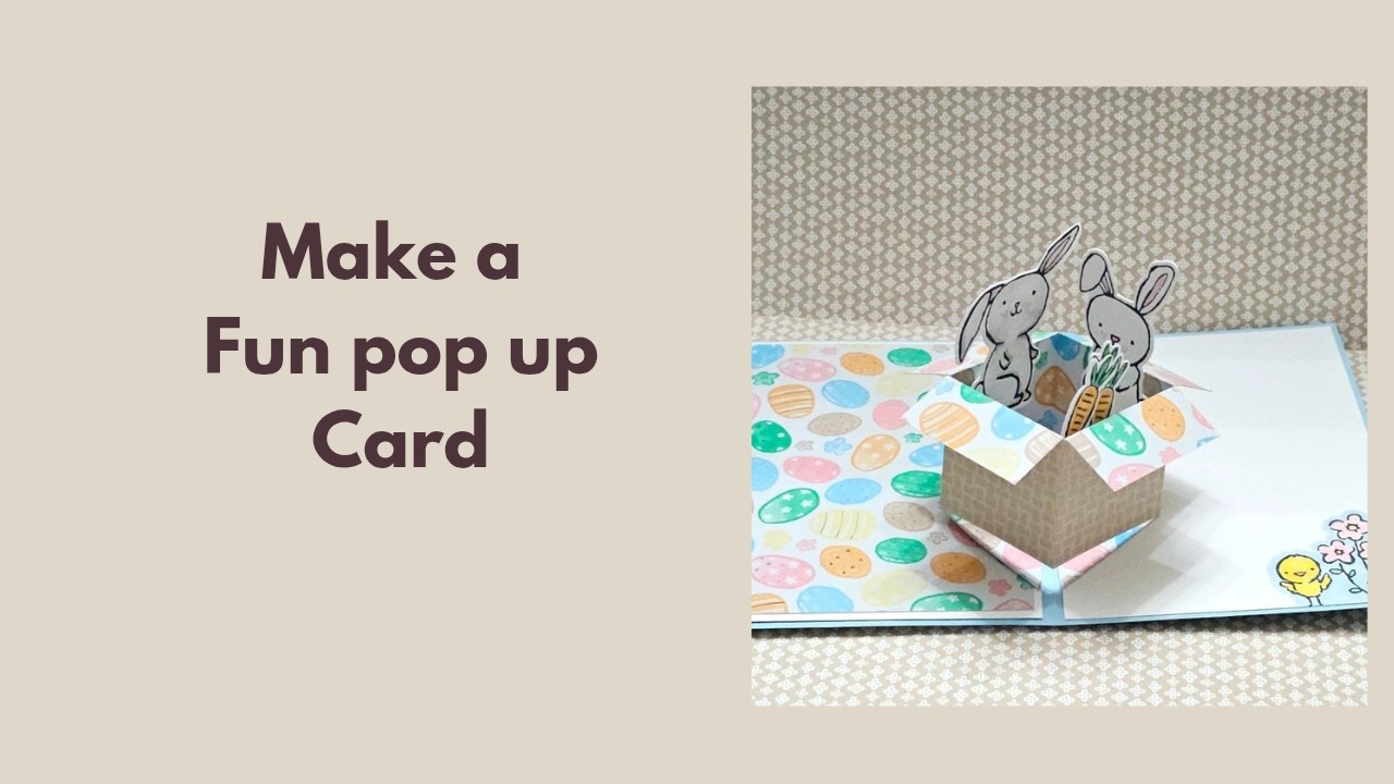make a fun pop up card - YouTube