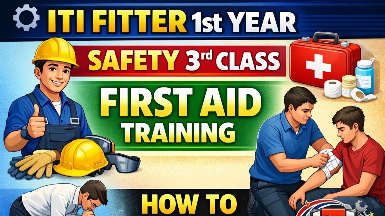 First Aid না জানলে জীবন বিপদে 😱 | ITI Fitter 1st Year Safety 3rd Class ...