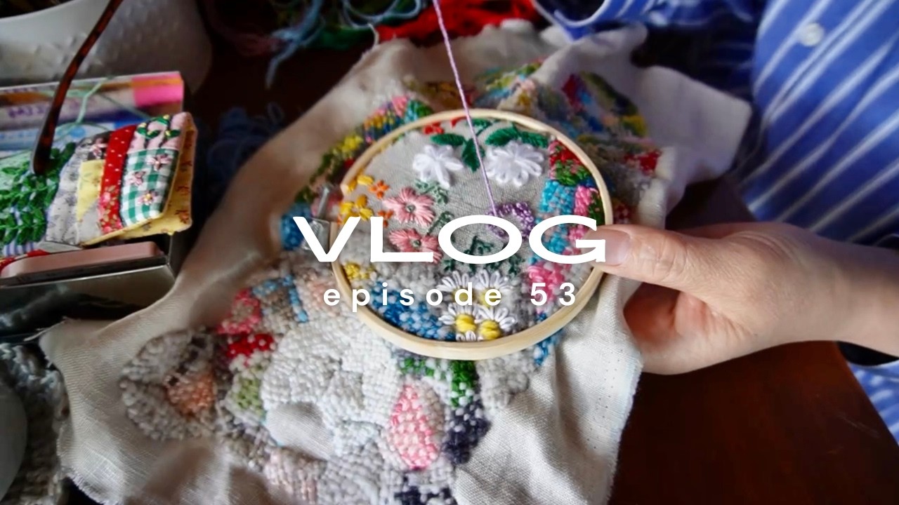ついに完成♪ミムラトモミさんのダーニング刺繍くまクッション（後編