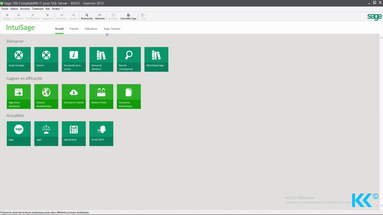 Sage 100 Comptabilite I7 La Saisie Des Od Analytiques Youtube