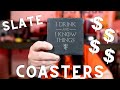 Make Money with a Laser Engraver -How to Burn Slate Coasters