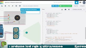 alarma de distancia con arduino y led RGB