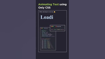 Animating Text Using Only CSS #coding #webdesign #webdevelopment #cssanimation