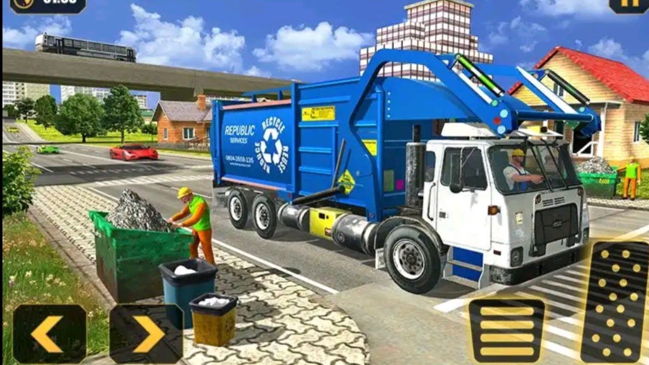 Garbage Truck Simulator Android Gameplay 2022 YouTube