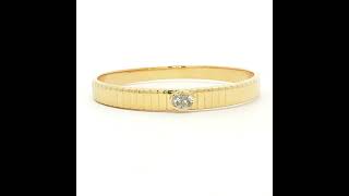18kt Yellow Gold Diamond Bangle 73136