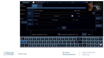 GE Vivid IQ Entering New Patients Training Video