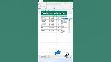 Calculate expire date in Excel #Excel #ExpiryDateExcel #ExcelTips #ExcelTricks  #ediary9