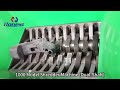 1000 model scrap household appliances double shaft  metal shredder test run for italy customer