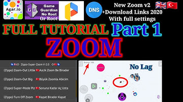 Agar.io NoRoot ZOOM TUTORIAL (Part1) Gameguardian New Zoom sctrip No Lag.