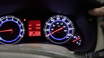 How to reset the maintenance required light on a 2010 Infiniti EX35