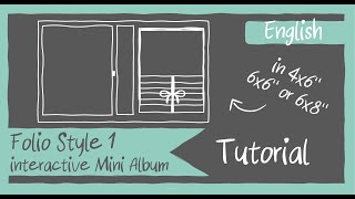 Celebrity Folio Style 1 TUTORIAL (Part 2) - Interactive Mini album/Folio in Size 6x8", 4x6" or 6x6" Profile