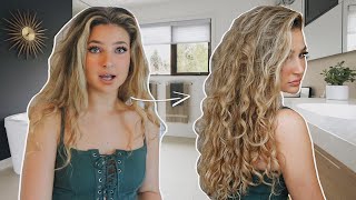 how I refresh my wavy/curly hair (with no heat & no frizz)