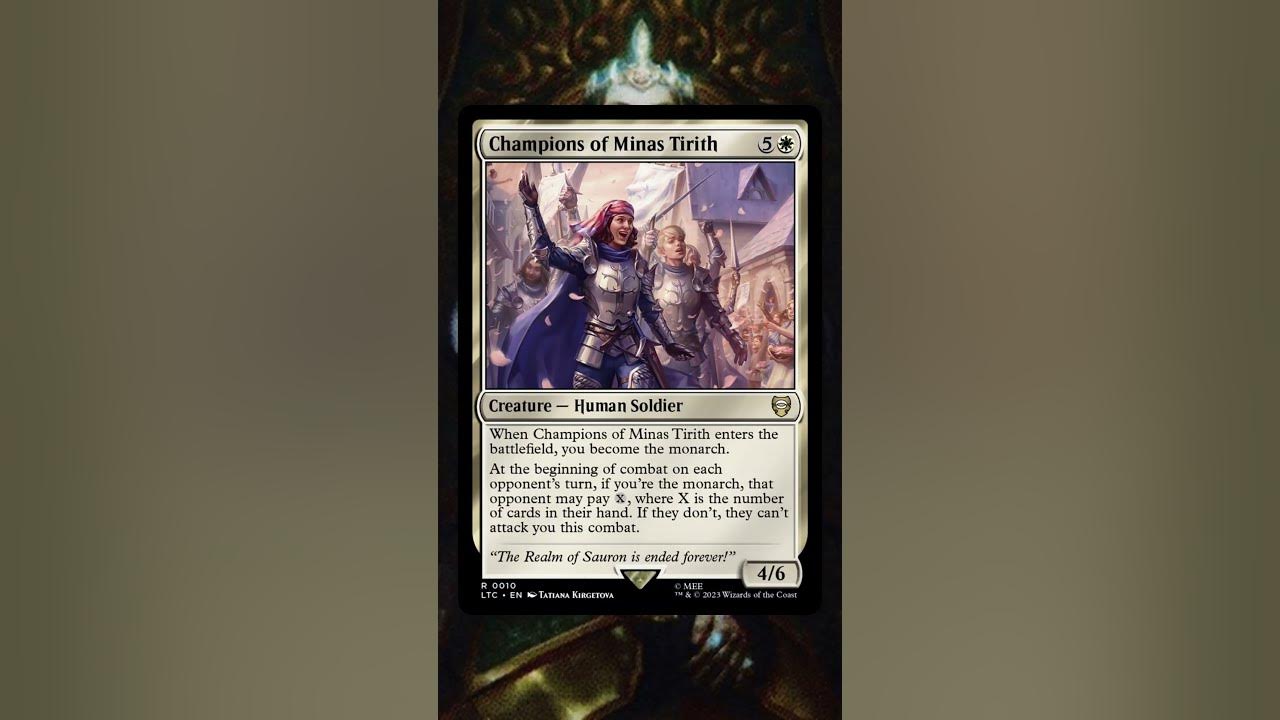 Queen Marchesa DEMANDS an audience with the Champions of Minas Tirith from  LOTR Commander Deck 