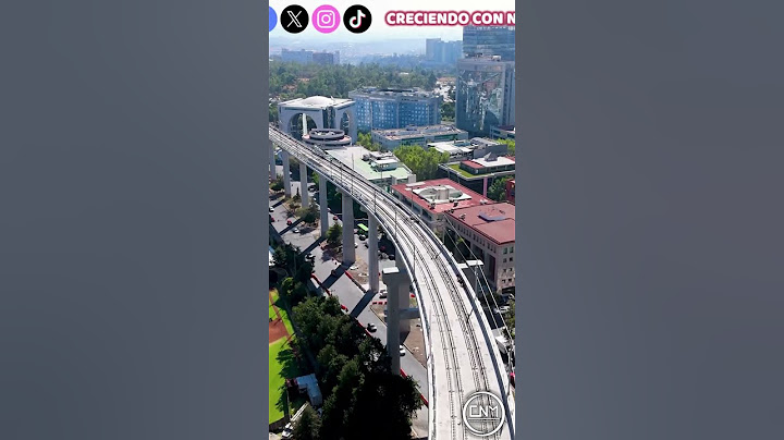 Elevated viaduct and bridges from Santa Fe to Observatorio, El Insurgente Train, Mexico City comp...