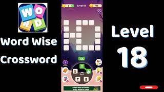 Word Wise Crossword Level 18 Answers 🧠🧩 | Relaxing Crossword Puzzle | SolutionGuruji
