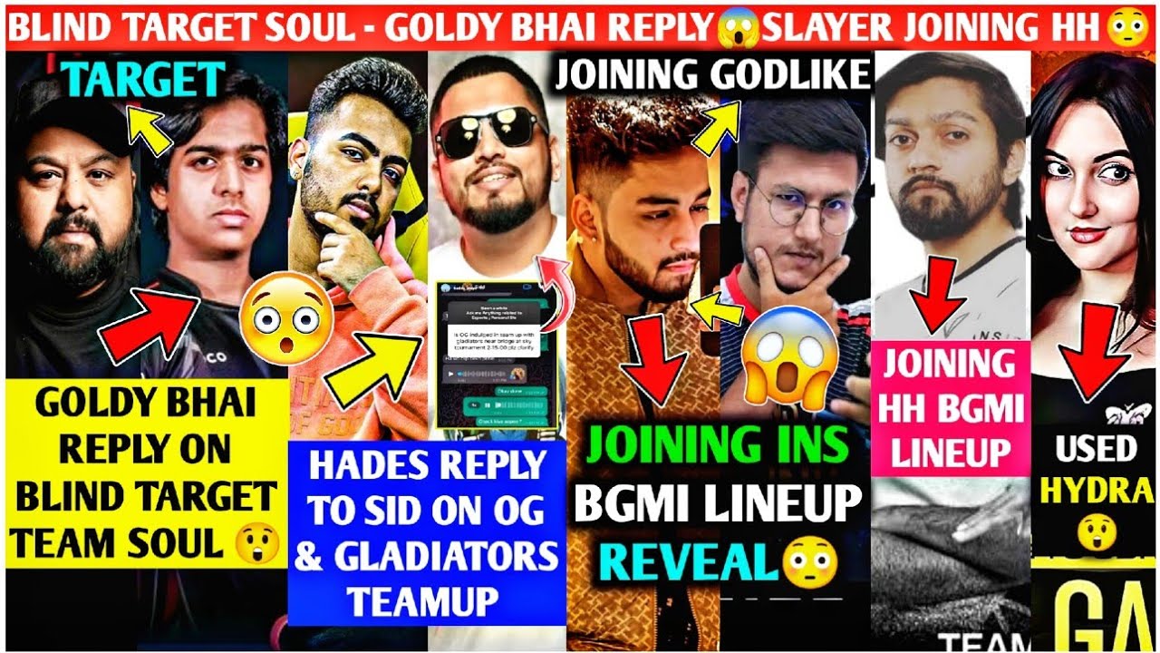 INS Ultron😱 Blind TARGET SouL - Goldy Bhai Reply😳 OG Reply Sid on TEAM ...