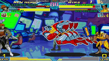 Marvel vs. Capcom: Clash of Super Heroes - Strider Hiryu, Gambit vs. Wolverine, War Machine