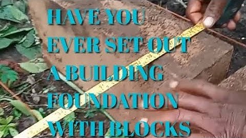 How to Set Out a House Foundation With Blocks: Easy DIY Guide. #construction #foundationwork 