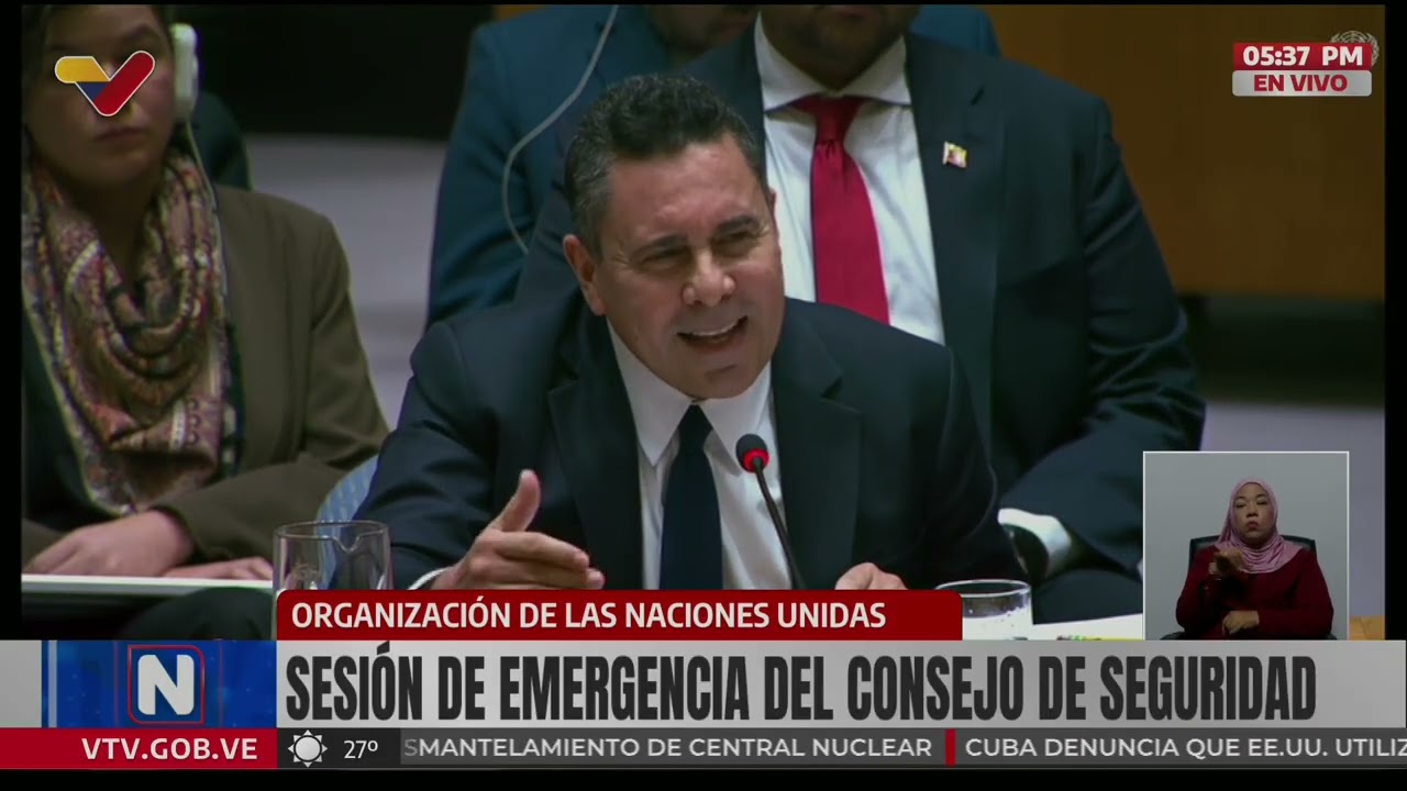 ESPECTACULAR Samuel Moncada denuncia en la ONU intención de Estados Unidos de ocupar Venezuela